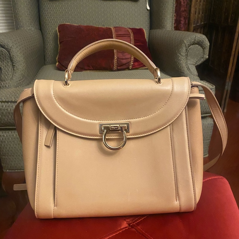 Salvatore Ferragamo Beige Handbag